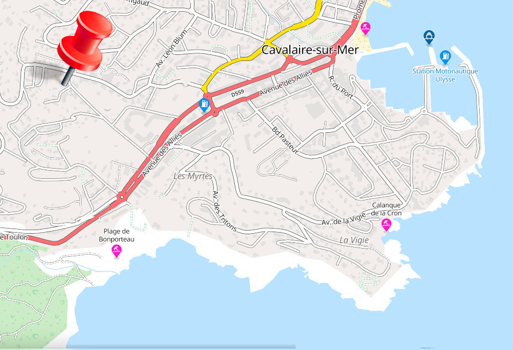 Plan de Cavalaire-sur-Mer